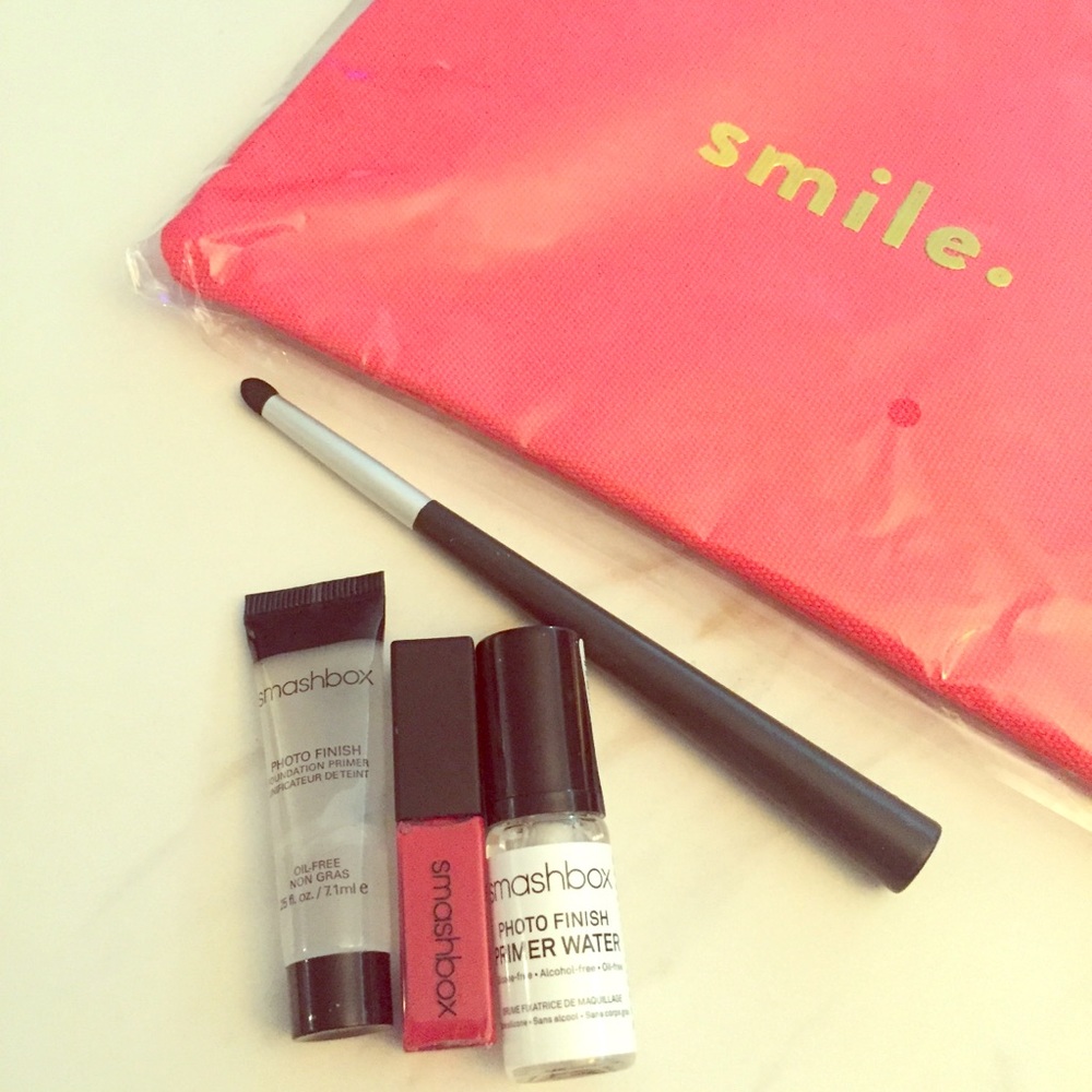 Smashbox primer & lip set Nordstrom makeup bag